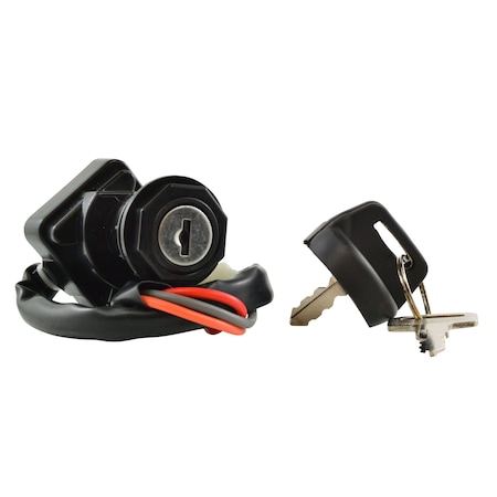 Rmstator 3 Pos. Ignition Key Switch for Suzuki Quadsport Ozark Quadrunner, Arctic Cat 250-500 cc XC Alterra RM05008